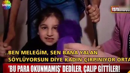 Küçük kızın tedavi parasını çaldılar!