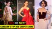 Kangana Ranaut's Best Red Carpets Looks At Bollywood Events