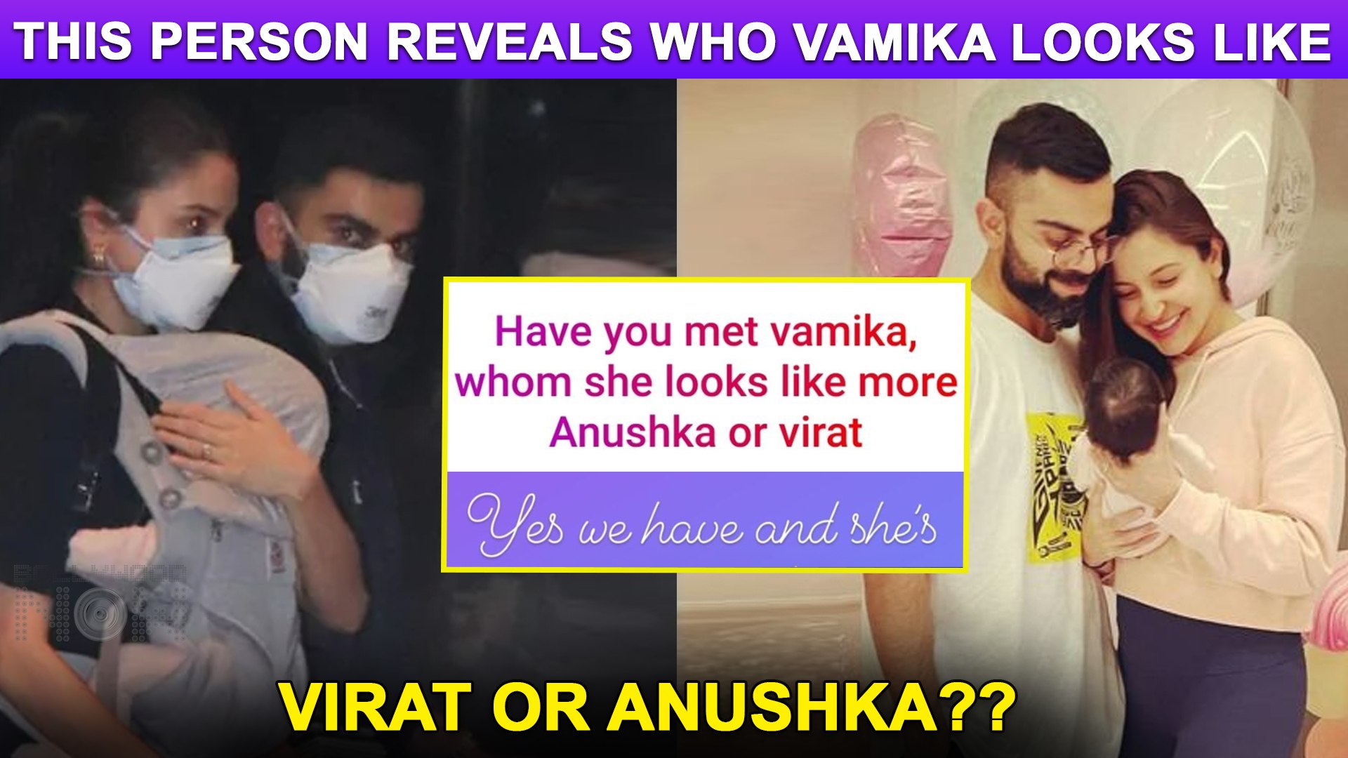 Revealed: Anushka Or Virat? Who Vamika Looks Like ?