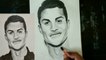 How to draw Cristiano Ronaldo step by step drawing tutorial __ realistic sketch drawing.