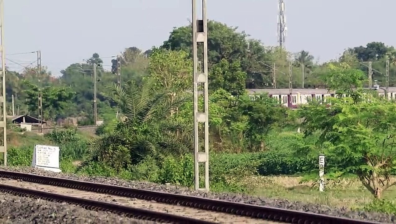 Patrolling Special Bandel to Katwa Jn. EMU local train towards Balagarh __ Indian Railway