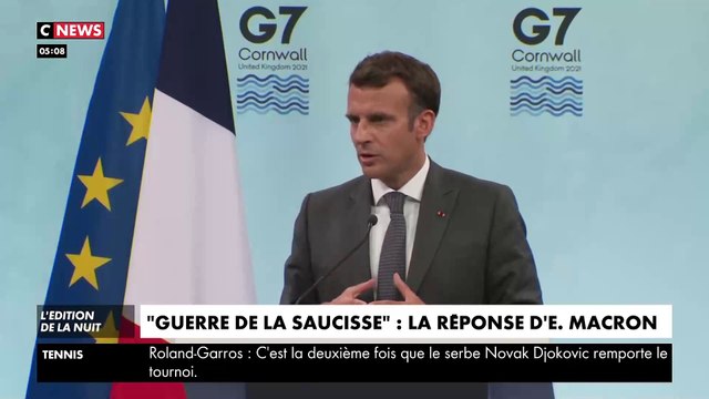 Guerre de la saucisse - Tout comprendre de cette affaire surréaliste qui oppose le Président Emmanuel Macron et Boris Johnson depuis 24 heures au sommet du G7