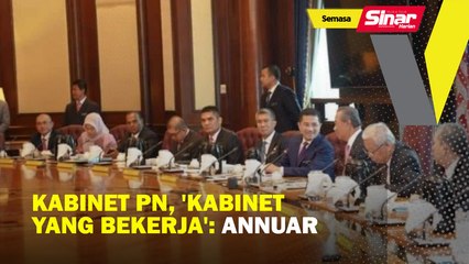 Kabinet PN, 'Kabinet yang bekerja': Annuar