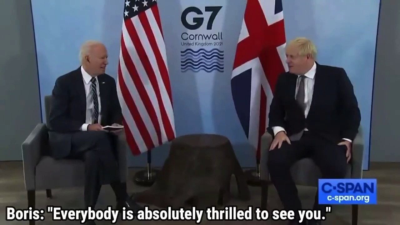 Biden a Boris Johnson: "Yo estoy encantado de conocer a tu mujer"