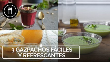 Tres gazpachos para el verano
