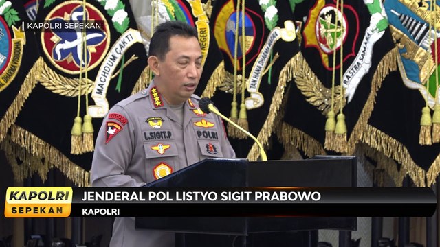 Kapolri Sepekan: Kapolri Buka Rakernis Slog Polri (1/2)