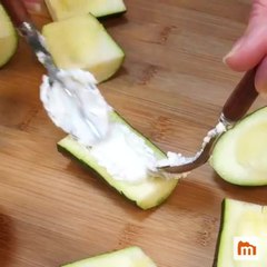 Bouchées de courgettes chèvre-miel