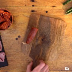 Mini-brochettes charcuterie-légumes