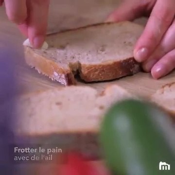 Bruschetta aux légumes grillés et aux Olives d’Espagne