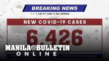 DOH reports 6,426 new cases, bringing the national total to 1,322,053, as of JUNE 14, 2021