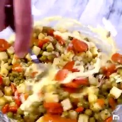 Cake salé à la poêlée jardinière