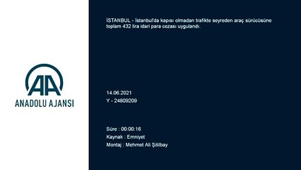 İSTANBUL - Kapısı olmadan trafikte seyreden araç sürücüsüne ceza uygulandı