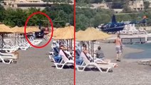 Halk plajına inen helikopterin Aydem Enerji'ye ait olduğu iddiasına şirketten jet hızıyla yalanlama