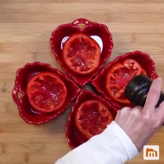 Tomates aux oeufs cocottes