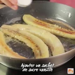 Bananes flambées simples et très rapides