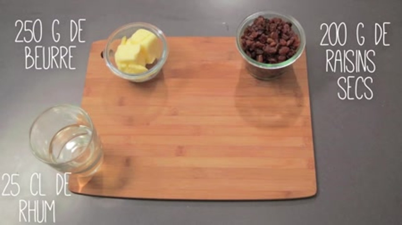 Cake rhum et raisins secs