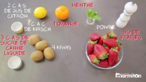 Salade de fraises et kiwis