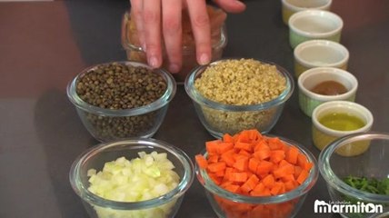 Recette : Wok lentilles quinoa et poulet !