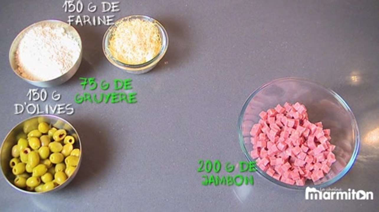 Recette : Cake jambon olives