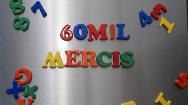 60 000 recettes sur Marmiton... 60 000 Mercis à vous !