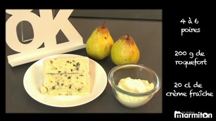 Recette : Les poires au Roquefort