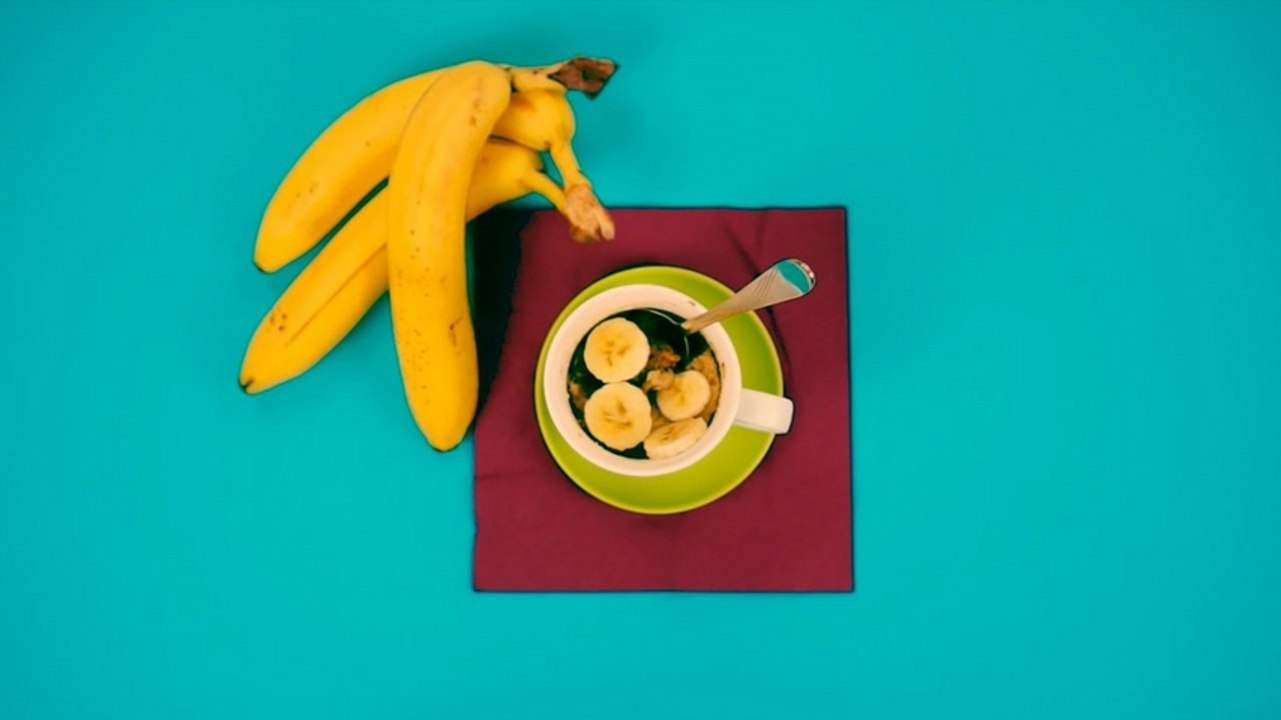 bolo de banana na caneca receita