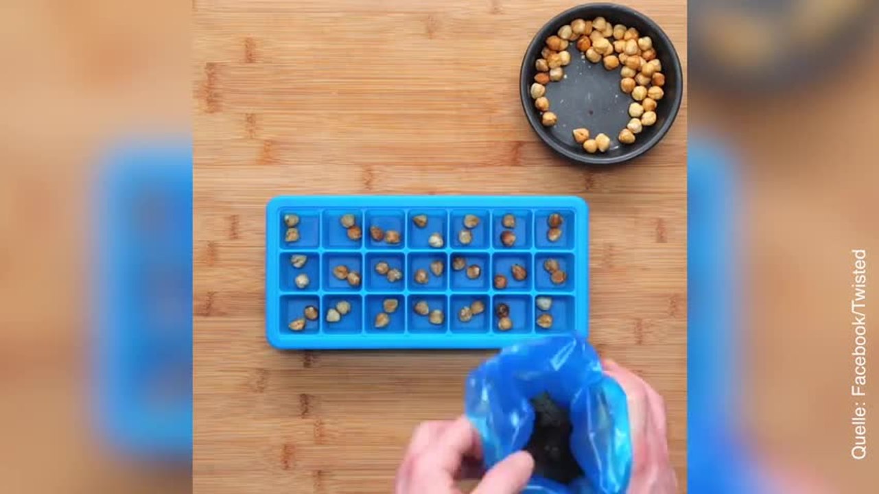 receita de cubos de gelo de brownie