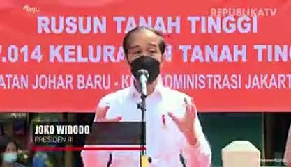 Jokowi Ingin Vaksinasi Bagi Warga Rusun Diprioritaskan
