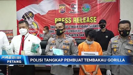 Polda Banten Ungkap Industri Rumahan Tembakau Sintetis