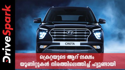 ഒന്നല്ല, രണ്ടല്ല; ക്രെറ്റയുടെ ആറ് ലക്ഷം യൂണിറ്റുകൾ നിരത്തിലെത്തിച്ച് ഹ്യുണ്ടായി