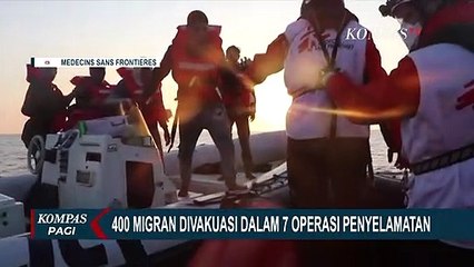 400 Migran Dievakuasi dalam 7 Operasi Penyelamatan di Laut Mediterania