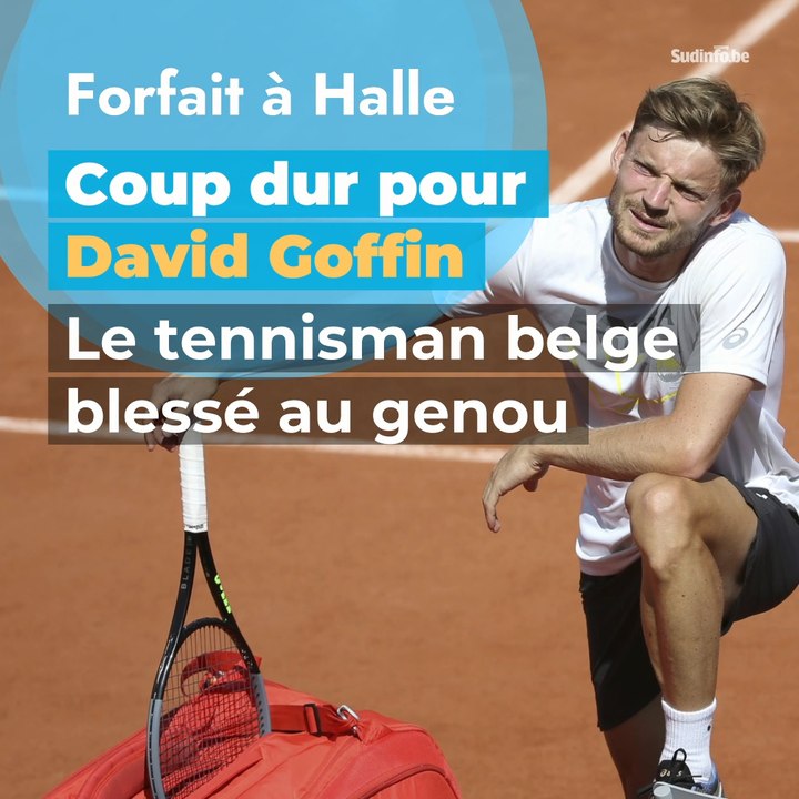 Coup dur pour David Goffin : le tennisman belge...