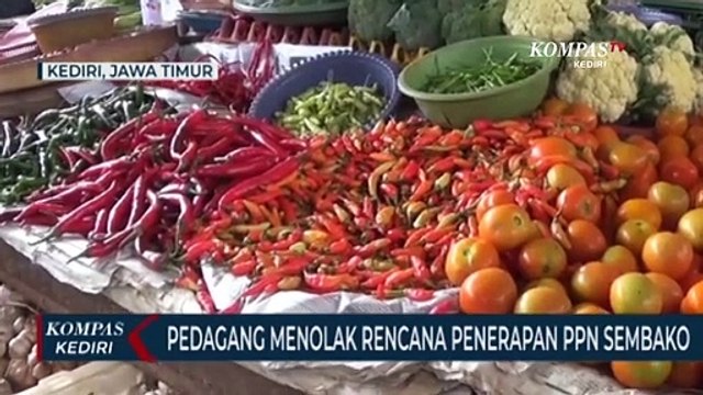 Wacana Penerapan PPN Sembako Ditentang Banyak Pedagang Di Kota Kediri