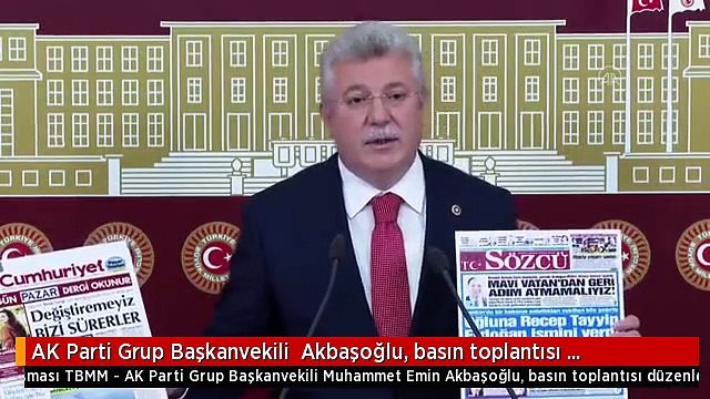 AK Parti Grup Başkanvekili Akbaşoğlu, basın toplantısı düzenledi (1)
