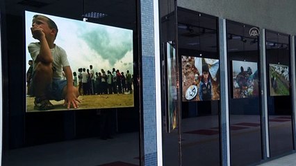 ANKARA - Başkentte Kızılay Metro Sanat Galerisi'nde 'Mülteci Hikayeleri Fotoğraf Sergisi' açıldı