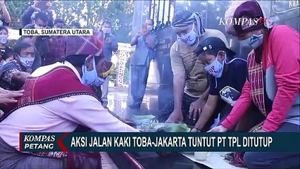 Aksi Jalan Kaki Toba-Jakarta untuk Temui Jokowi, Tuntut PT Toba Pulp Lestari Ditutup