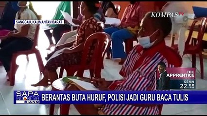Anggota Polisi Terjun Langsung Ajarkan Warga Baca dan Tulis Demi Berantas Buta Aksara