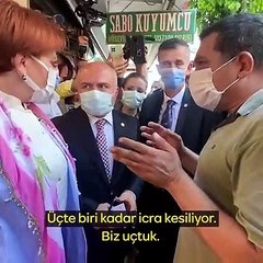 Çiftçiden Akşener'e: Bir yaşında çocuğuma süt götürmek istiyorum, üç maaş istemiyorum