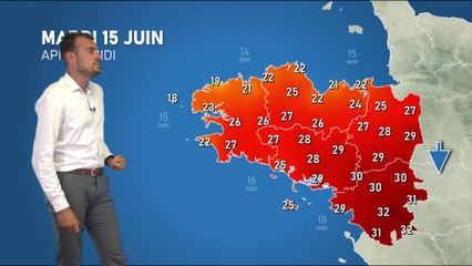Bulletin météo pour le mardi 15 juin 2021