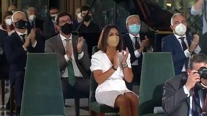 Entrega a Su Majestad el Rey de la primera Medalla de Honor de Andalucía en el Palacio de San Telmo Sevilla