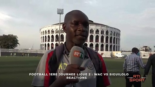 Football 1ère journée ligue 2: WAC vs SIGUILOLO réactions de Koné Dohimin