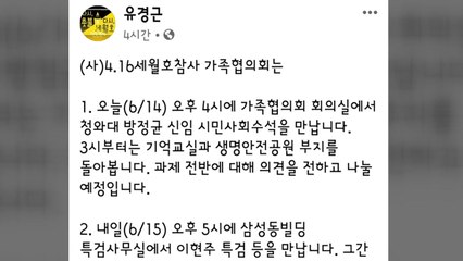 세월호 특검-유족 내일 면담...수사 상황 공유 / YTN