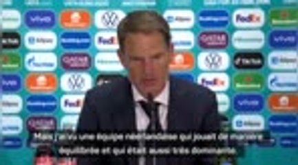 Pays-Bas - De Boer : "Nous pouvons être fiers"
