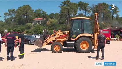 Haute-Corse : trois jours après le dégazage sauvage d’un bateau, le nettoyage se poursuit sur la plage de Solaro