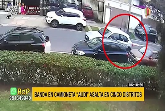 ¡Cuidado! camioneta marca Audi es detectada en asaltos ocurridos en cinco distritos