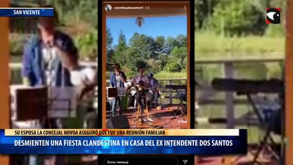 Desmienten una fiesta clandestina en casa del ex intendente Dos Santos