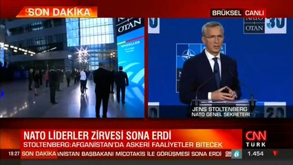 Stoltenberg'den Afganistan açıklaması: Türkiye kilit rolde