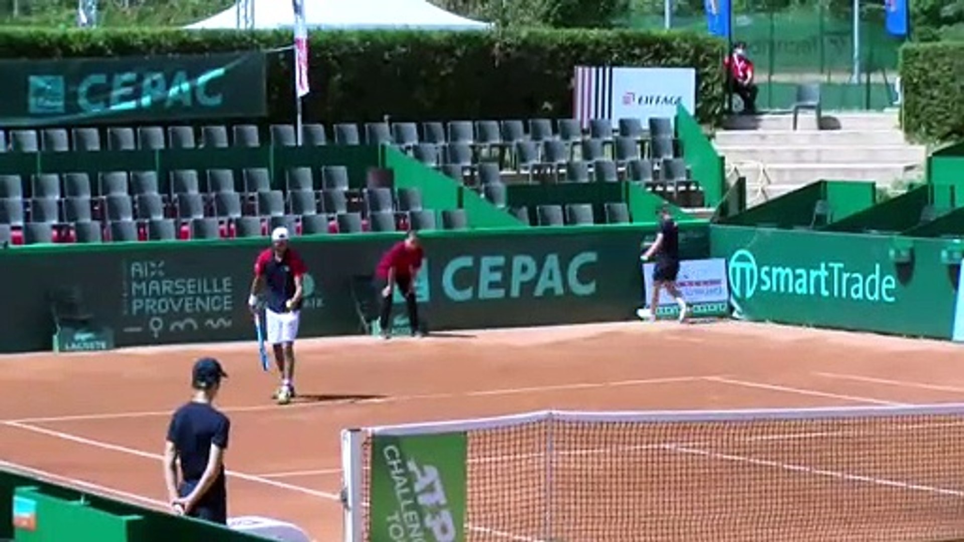 Premier set pour l'Open de tennis du Pays d'Aix CEPAC - Vidéo Dailymotion