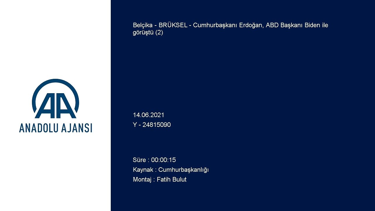 BRÜKSEL - Cumhurbaşkanı Erdoğan, ABD Başkanı Biden ile görüştü (2)