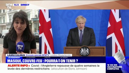 Download Video: Au Royaume-Uni, Boris Johnson repousse d'un mois la levée des restrictions face à la progression du variant indien